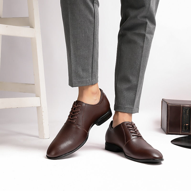 Luxury Oxford Genuine Leather Mens Shoes Brand Formal Shoes Top Quality Business Wedding Dress Italian Footwear Plus Size 49 50