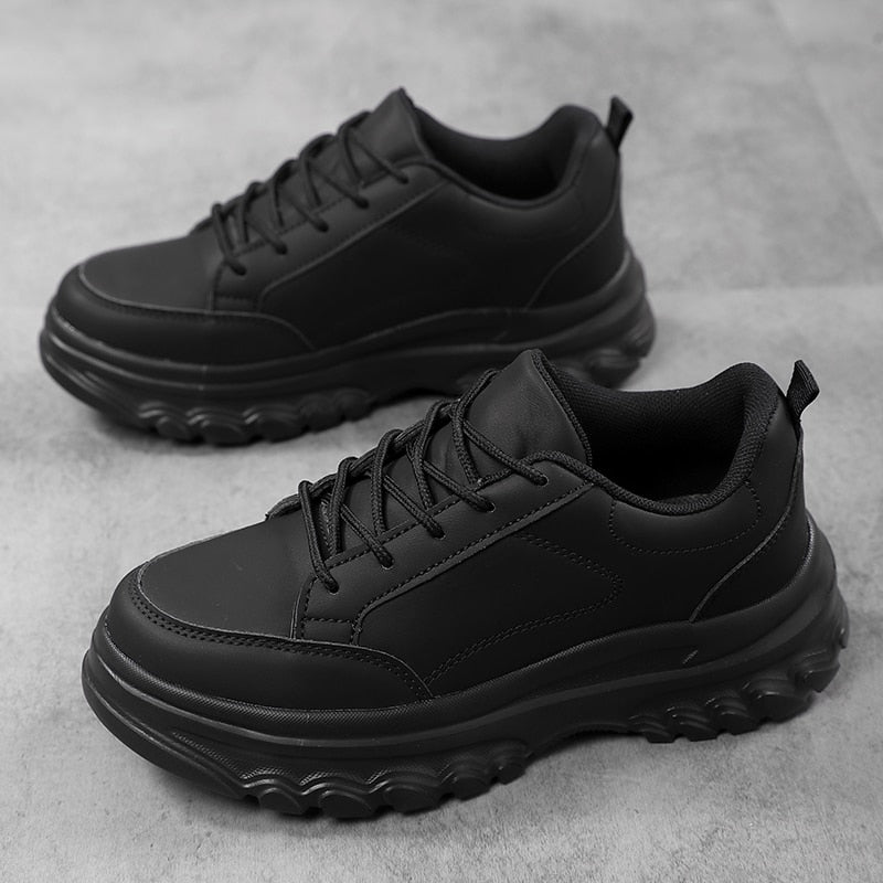 xiangtuibao Sneakers Women Platform Light Beige Shoes Plus Size 35-43 Casual Chunky Black Sneakers Woman Trendy Vulcanized Shoes