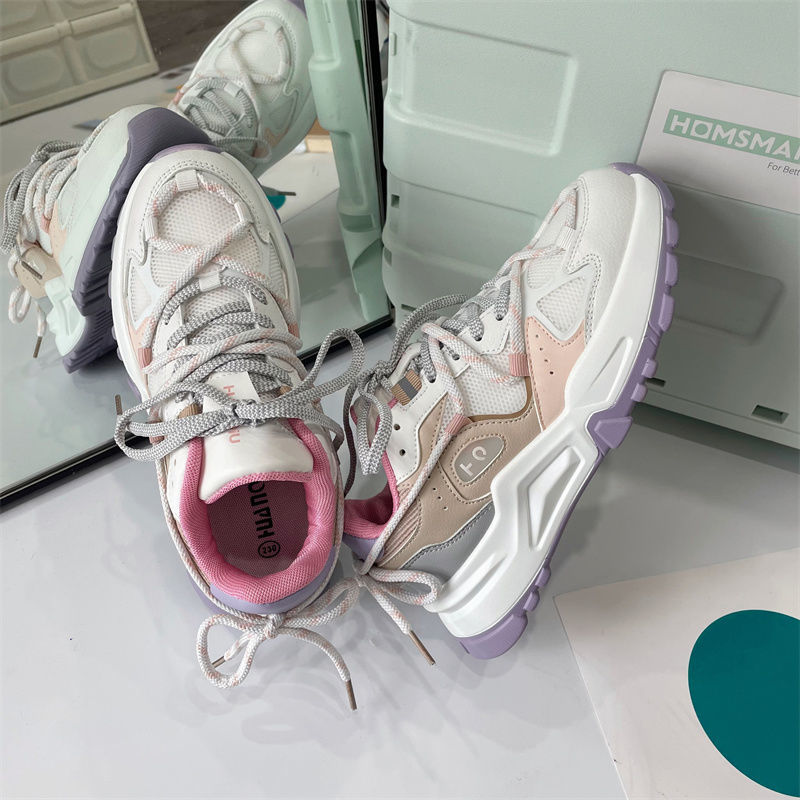 Flat Sole Women Sports Shoes Fashion Women's Running Shoes Lightweight Woman Chunky Sneakers