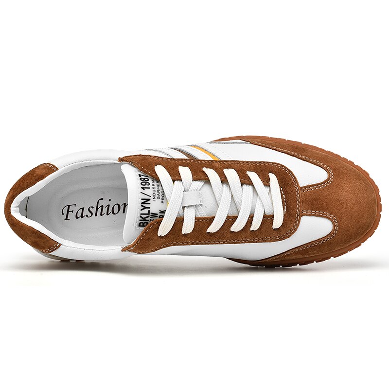 New Mens Sneakers Fashion Men's Shoes Leather Casual Shoes for Men Streetwear Skateboard Korean Tennis Shoes High Quality