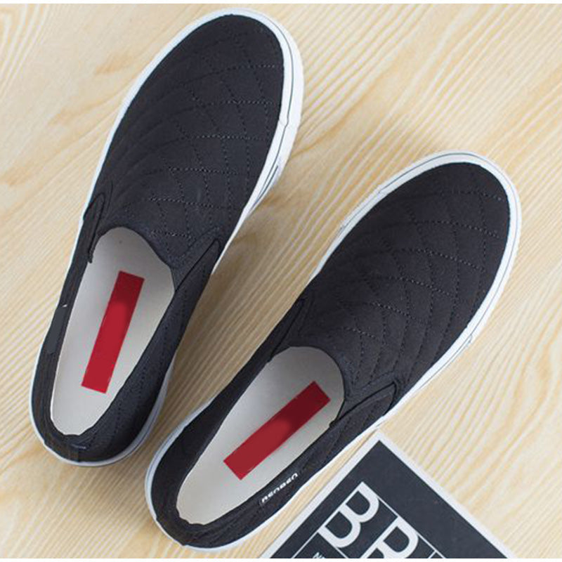 xiangtuibao Women Flat Shoes Platform Cotton Loafers Elastic Shallow Casual Ladies Sneakers Soft Vulcanized Shoes Female Autumn New