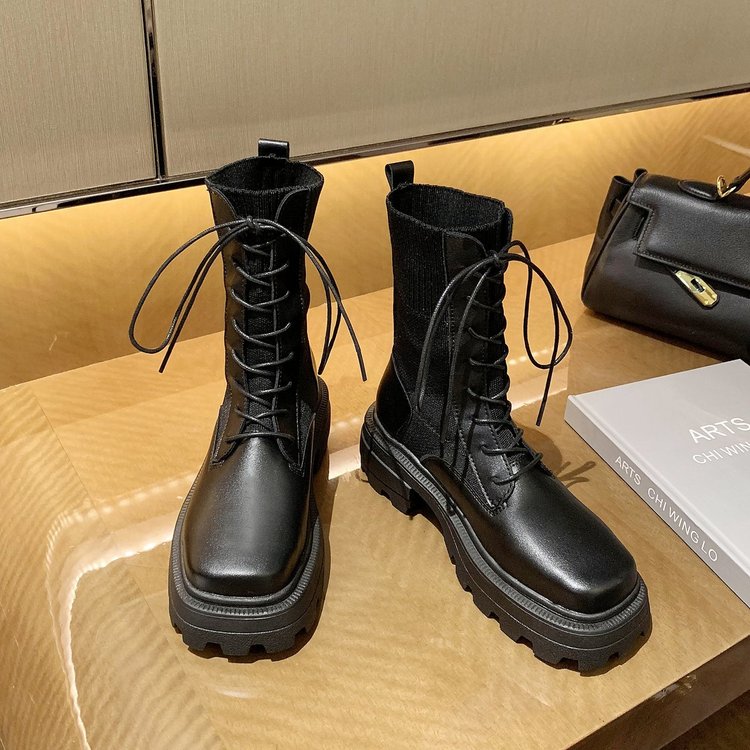 xiangtuibao Sexy Slim Women's Wedges Over The Knee Thick bottom High Heels Boots Autumn Winter Wear-resistant non-slip Boots Woman Boot