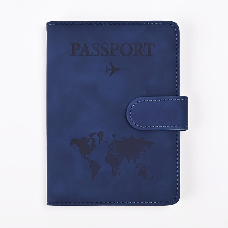 Premium Anti-Theft Travel Passport Wallet - RFID Shielded, Secure & Multifunctional - Durable PU Leather with Card Slots for Safe, Stylish Organization