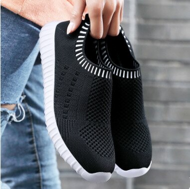 Rimocy New Breathable Mesh Sneakers Women Flats Lightweight Non-slip Sports Shoes Ladies Comfortable Soft Sole Casual Shoes