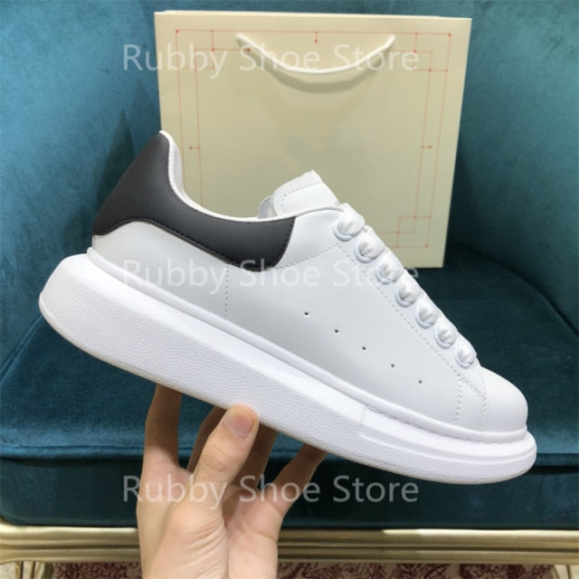 White Shoes Sneakers Designer Brand Luxury Women Platform Mcqueen Couple Shoes for Men Chaussure Femme Zapatos De Mujer RB5