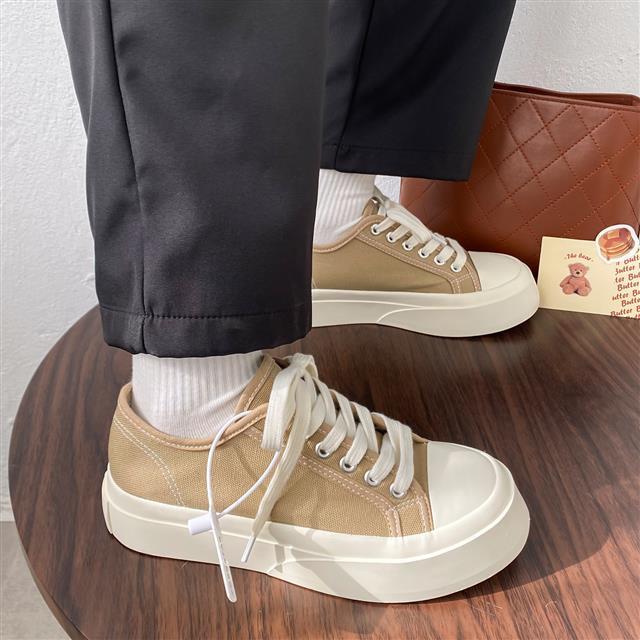 xiangtuibao Sneakers Women Platform Sport Shoes Korean Spring Casual Basket Flat Tennis Athletic Canvas Trainers Anime Kawaii Lolita
