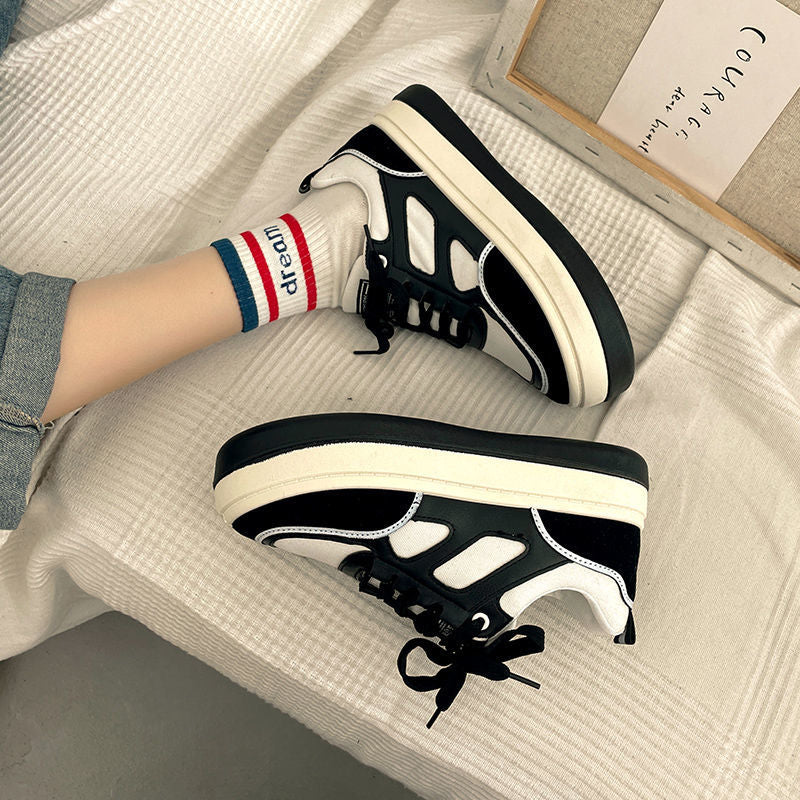 HOUZHOU Women Sneakers Harajuku Style New korean Student Sports Shoes Platform Casual Vulcanize Flat Canvas Lolita Tennis