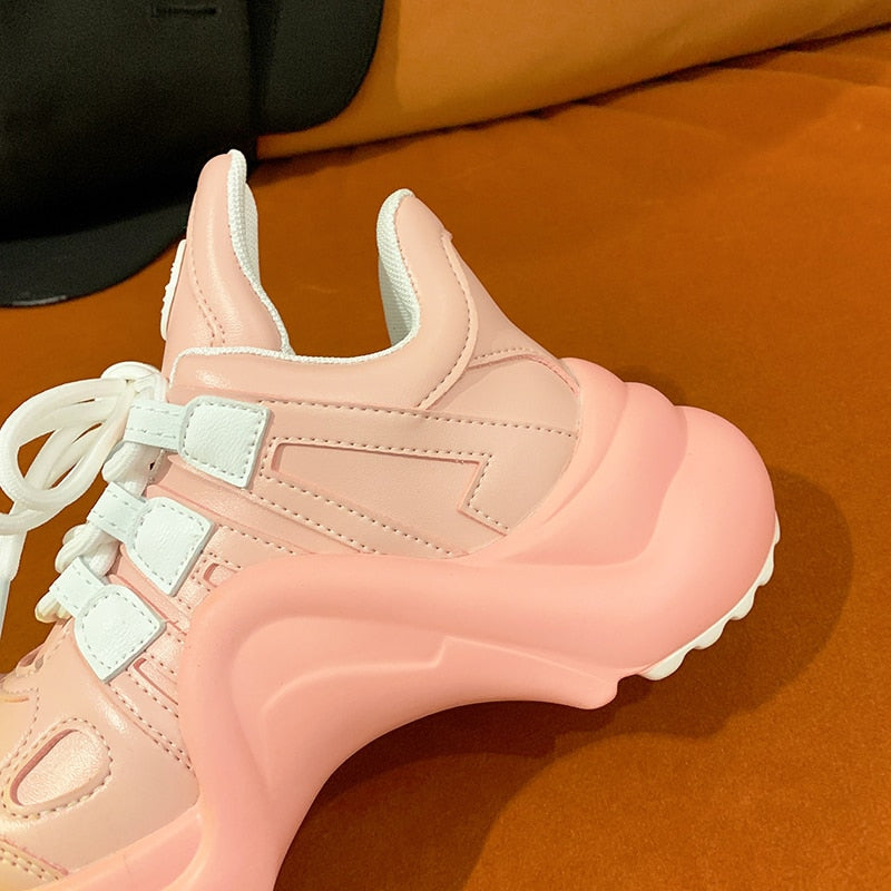 Summer Shoes Women Brand Design Bling Sequined Women's Casual Shoes Fashion Female Chunky Sneakers Stylish Sport Shoes