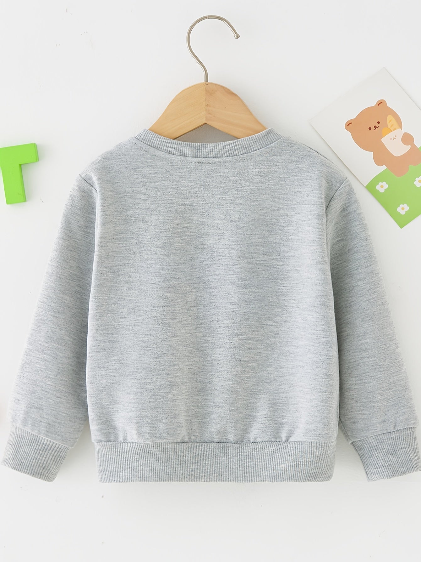 Stylish Letter Full Print Boys Casual Creative Pullover Sweatshirt, Long Sleeve Crew Neck Tops, Kids Clothing Outdoor