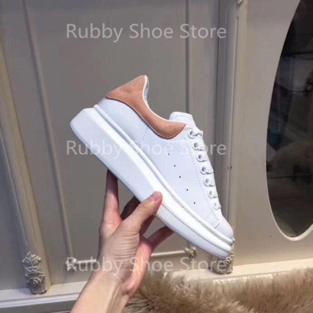 White Shoes Sneakers Designer Brand Luxury Women Platform Mcqueen Couple Shoes for Men Chaussure Femme Zapatos De Mujer RB5