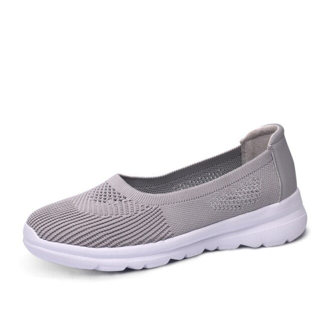 Women's Flat Shoes Casual Loafers Light Sneakers Breathable Women Slip on Shoe Ladies Vulcanized Footwear Walking Comfort