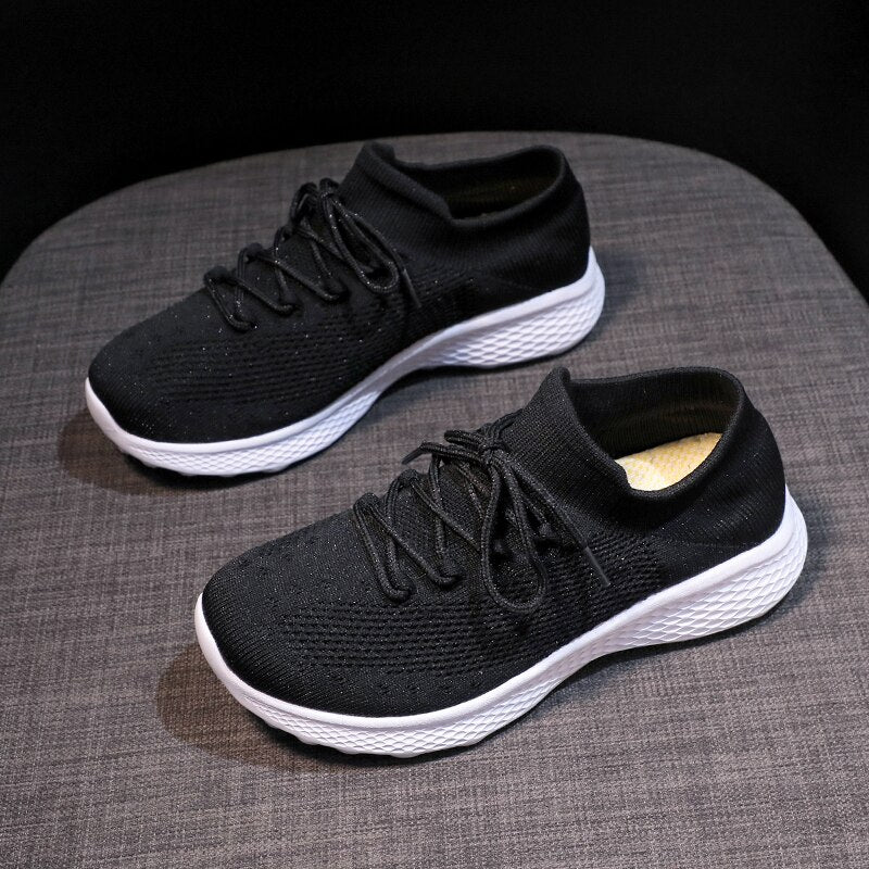 Women Shoes Fashion Sneakers Spring Autumn Socks Shoes Comfort Female Casual Shoes Women Flats Tenis Feminino White Sneaker