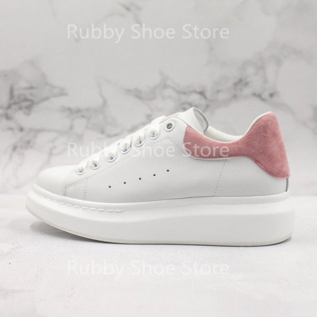 White Shoes Sneakers Designer Brand Luxury Women Platform Mcqueen Couple Shoes for Men Chaussure Femme Zapatos De Mujer RB5