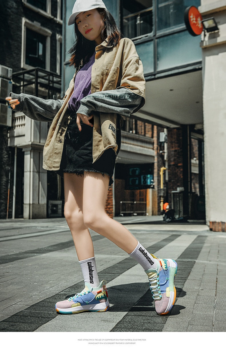Men's Basketball Shoes Casual Mesh Sneakers Male Fashion Chunky Sport Shoes Couples Women Trainers Outdoor Running Shoes