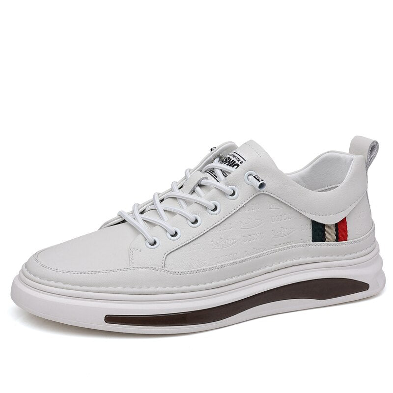 xiangtuibao White Men Leather Sneakers High Quality Luxury Brand Autumn Vulcanized Shoes Sports Jogging Tenis Men Casual Shoes Free Shipping