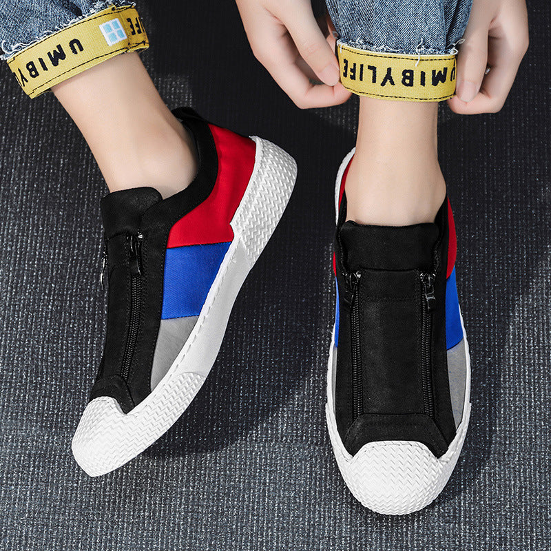 Casual Shoes Men Breathable Canvas Shoes New Fashion Men Flats Trending Sneakers Men Slip on Loafers