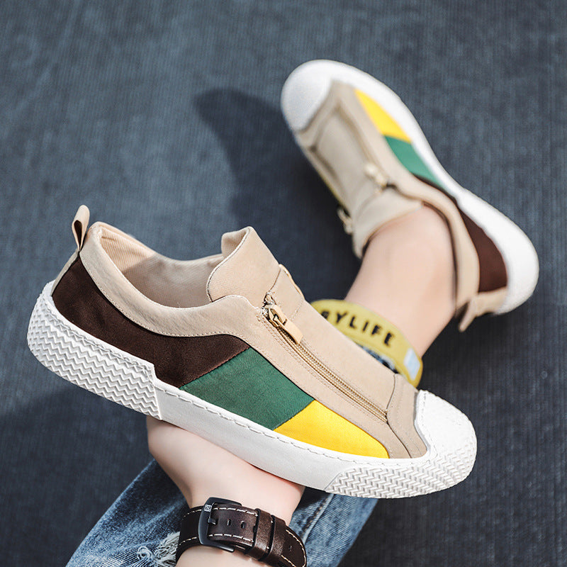Casual Shoes Men Breathable Canvas Shoes New Fashion Men Flats Trending Sneakers Men Slip on Loafers