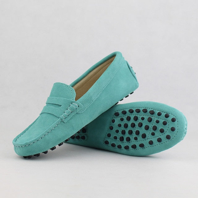 xiangtuibao Shoes Women 100% Genuine Leather Women Flat Shoes Casual Loafers Slip On Women's Flats Shoes Moccasins Lady Driving Shoes