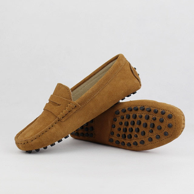 xiangtuibao Shoes Women 100% Genuine Leather Women Flat Shoes Casual Loafers Slip On Women's Flats Shoes Moccasins Lady Driving Shoes