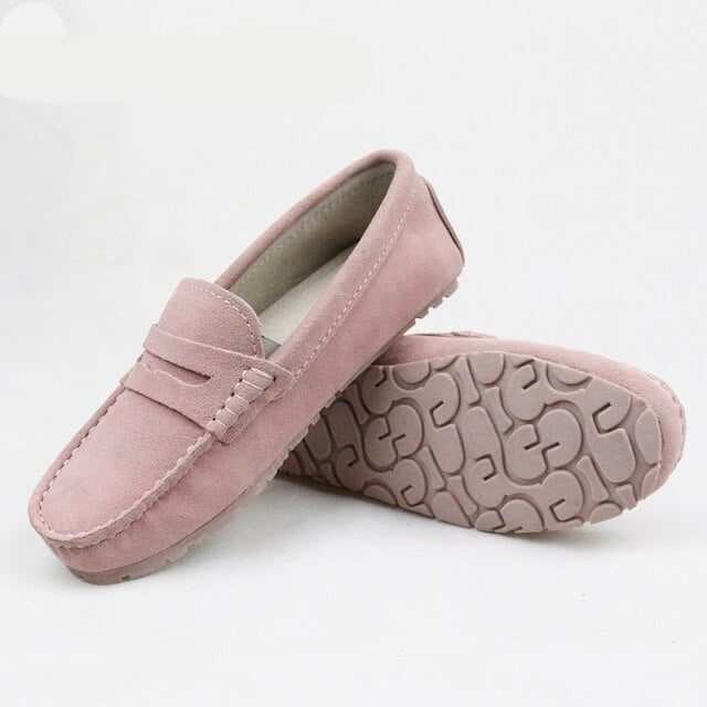 xiangtuibao Shoes Women 100% Genuine Leather Women Flat Shoes Casual Loafers Slip On Women's Flats Shoes Moccasins Lady Driving Shoes