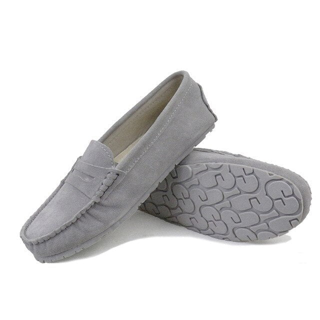 xiangtuibao Shoes Women 100% Genuine Leather Women Flat Shoes Casual Loafers Slip On Women's Flats Shoes Moccasins Lady Driving Shoes