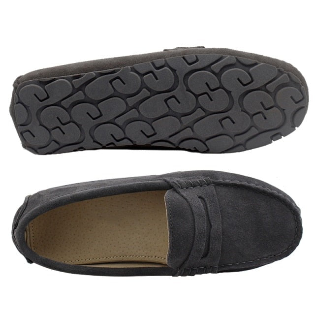 xiangtuibao Shoes Women 100% Genuine Leather Women Flat Shoes Casual Loafers Slip On Women's Flats Shoes Moccasins Lady Driving Shoes