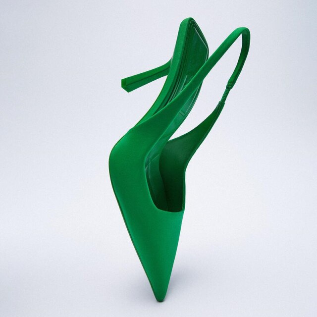 High Heels Pointed Toe Lace-Up Shallow Mouth Slip On Women's High-Heeled Shoes Sexy Pump Sandals Ladies Spikes Gold Slip-On Beig
