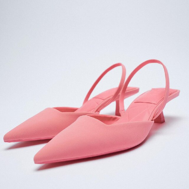 High Heels Pointed Toe Lace-Up Shallow Mouth Slip On Women's High-Heeled Shoes Sexy Pump Sandals Ladies Spikes Gold Slip-On Beig