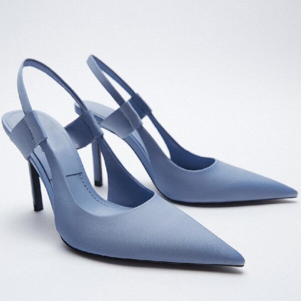 High Heels Pointed Toe Lace-Up Shallow Mouth Slip On Women's High-Heeled Shoes Sexy Pump Sandals Ladies Spikes Gold Slip-On Beig