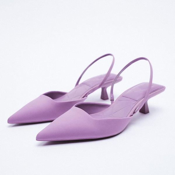 High Heels Pointed Toe Lace-Up Shallow Mouth Slip On Women's High-Heeled Shoes Sexy Pump Sandals Ladies Spikes Gold Slip-On Beig