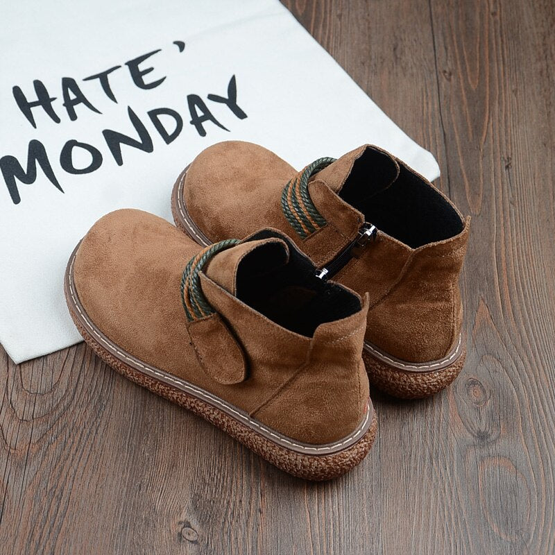xiangtuibao Harajuku Martin Boots British Wind Short Boots New Mori Literary Retro Thick Bottom Women's Ankle Boots Big Head Doll Shoes