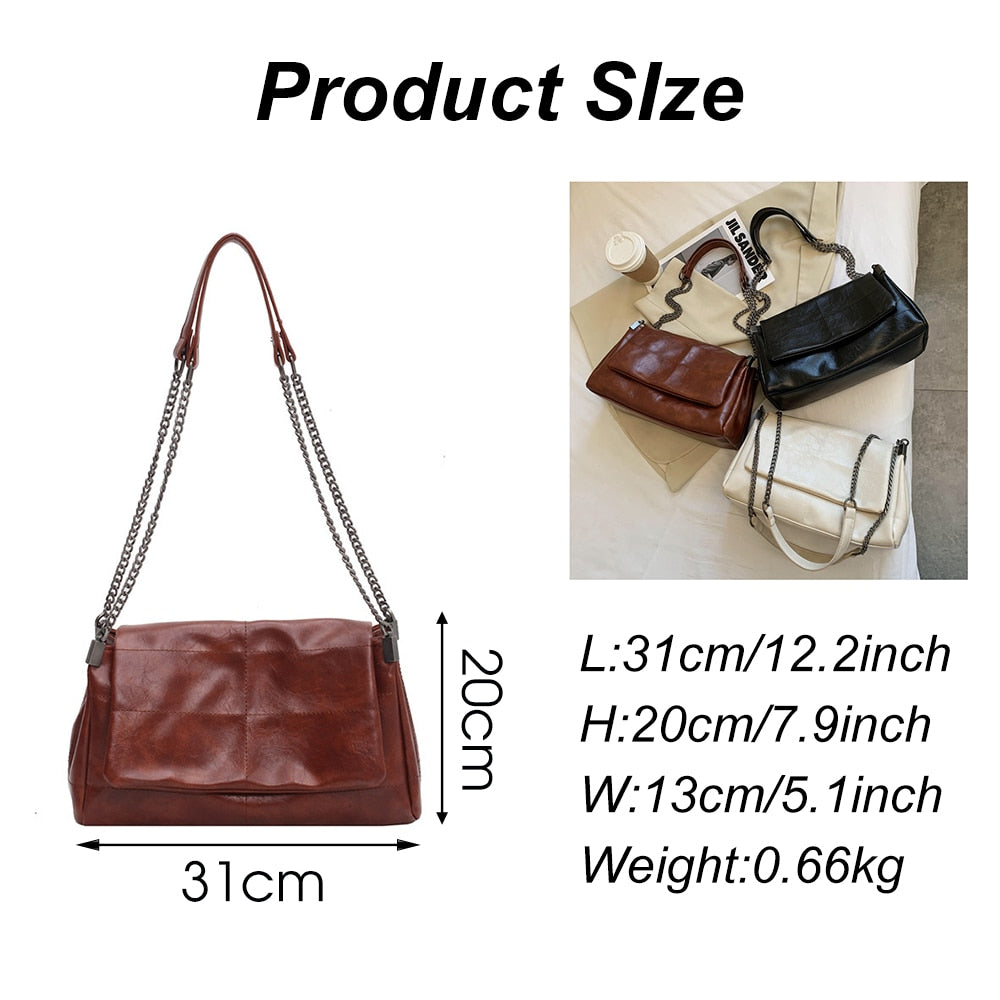 Brand Designer Women's Tote Bags Winter New Lady Shoulder Bag High Quality Leather Handbags Large Capacity Shopper Bag