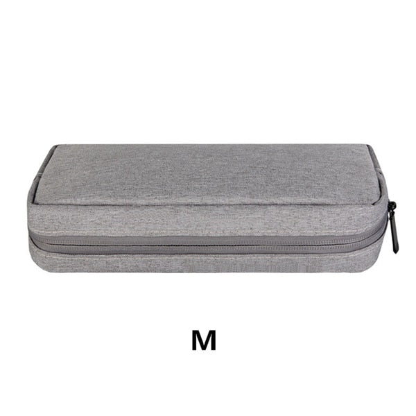 PURDORED 1pc Portable Waterproof USB Cable Earphone Storage Bag Digital Accessories Organizer Bag Unisex Makeup Bag Travel Pouch