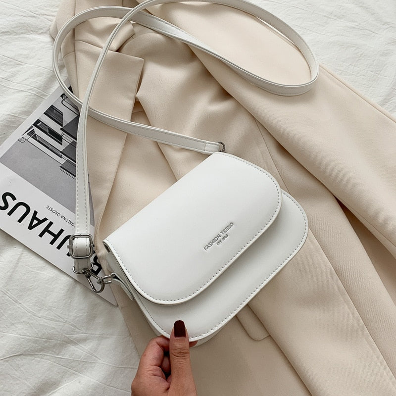 Simple Trend Crossbody Bags for Women Solid Wild Flap Shoulder Bag Lady Designer Small Women's Handbags and Purses New Fashion