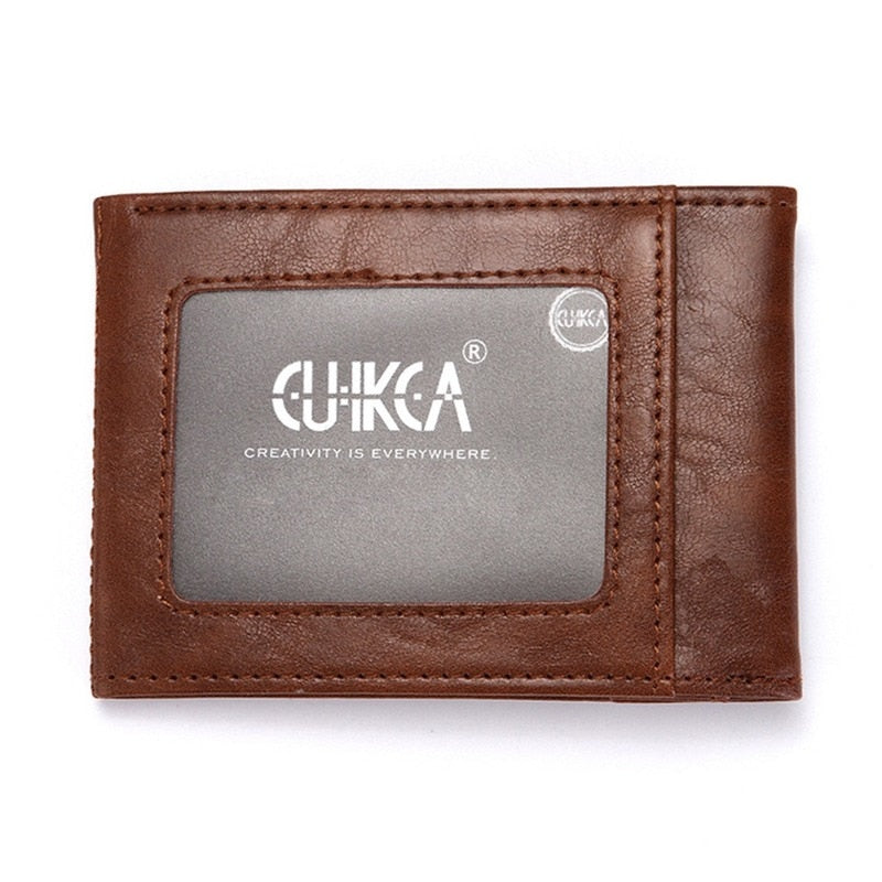 Fashion RFID Wallet Women Men Mini Ultrathin Leather Wallet Slim Wallet Coins Purse Credit ID & Card Holders Card Cases