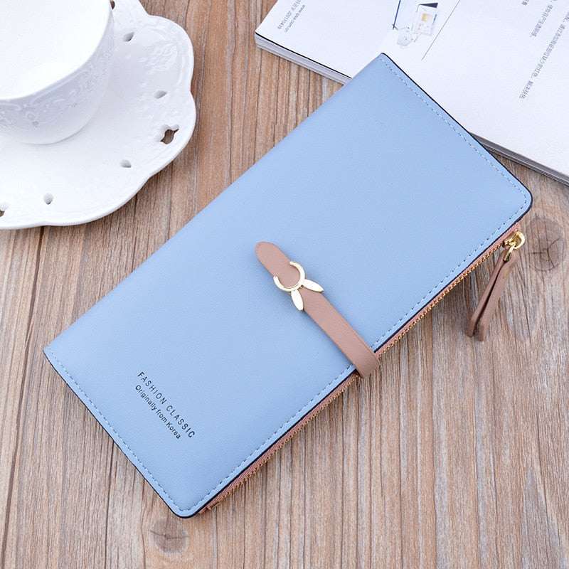 New Trends Wallets Women Luxury Brand Design Long Wallet Zipper Purses Female Short Coin Purse Credit Card Holder