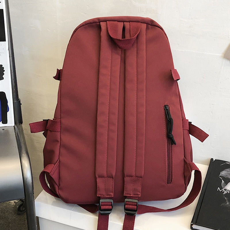 EnoPella Waterproof Men Big Backpack Nylon Business Travel Black Rucksack College School Bag For Teenage Girl Female Mochila