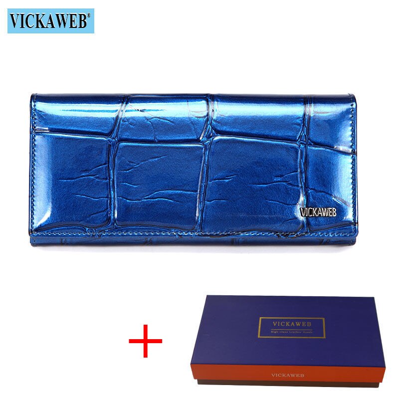 Free Gift Genuine Leather Women Wallet Magnetic Hasp Female Long Purse Ladies Coin Purses Fashion Wallets Women's Money Walet