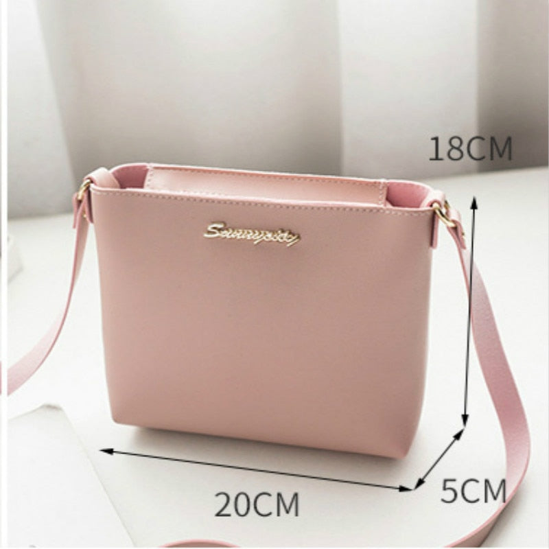 Fashion Casual Phone Coin Shoulder Bag Small Women PU Leather Messenger Bags Solid Clutch Zipper Crossbody Mini Bag