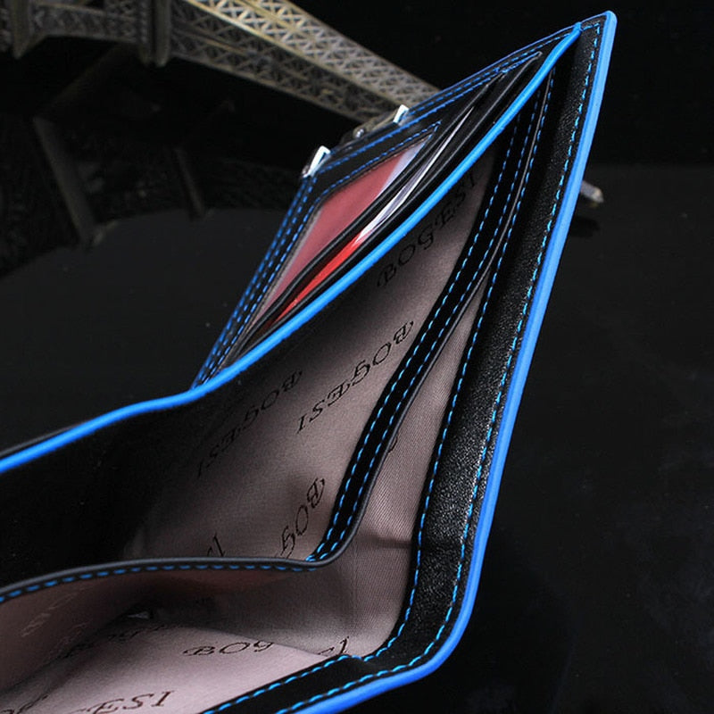 Men Wallet with Coin Bag Men Stylish Bifold Business Leather Wallet Card Holder Coin Wallet Simple Design Men's Purse New