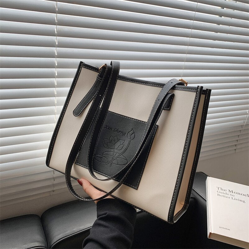 Autumn Shoulder Bags Women Casual Tote Vintage Tender Office Ladies Advanced PU Leather Chic Brand All Match Mature Modern Bolsa