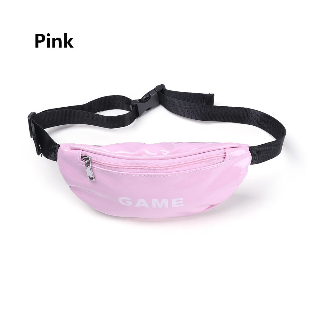 1Pcs New Hot Cute Colorful Children Waist Packs Kids Fanny Fashion Packs Boy Girl Money Crossbody Chest Belt Bag High Quality