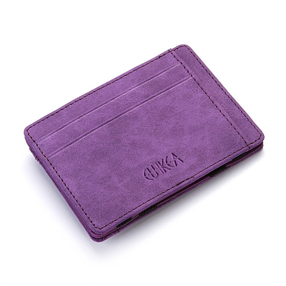 Ultra Thin Mini Wallet Men's Small Wallet Business PU Leather Magic Wallets High Quality Coin Purse Credit Card Holder Wallets
