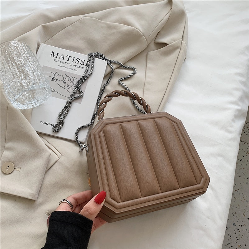 с доставкой Women Handbag Autumn New Crossbody Bags Fashion Brand Vertical Handle Simple Chain Shoulder Messenger Bag Sac
