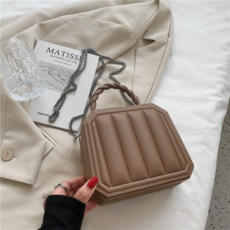 с доставкой Women Handbag Autumn New Crossbody Bags Fashion Brand Vertical Handle Simple Chain Shoulder Messenger Bag Sac