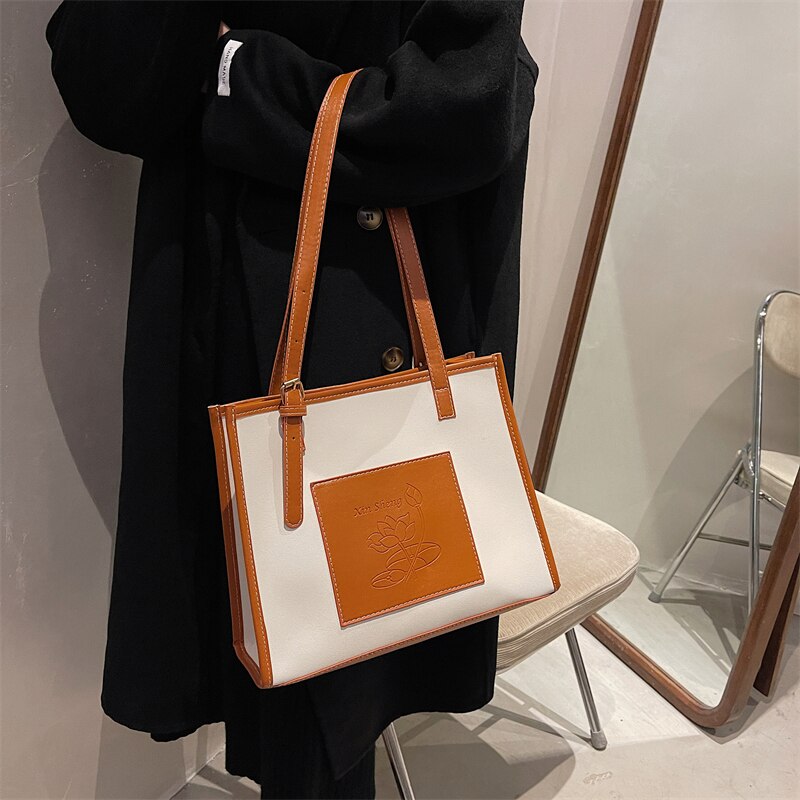 Autumn Shoulder Bags Women Casual Tote Vintage Tender Office Ladies Advanced PU Leather Chic Brand All Match Mature Modern Bolsa