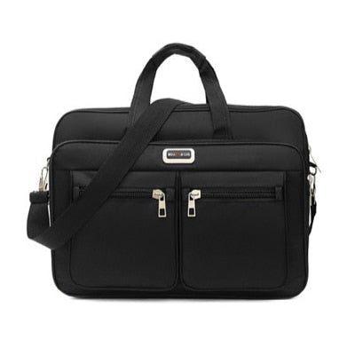 Men's Oxford Cloth Laptop Bag Briefcase Office Lighten Stylish Crossbody Shoulder Travel Cell Phone Computer Zip Pouch Supplies