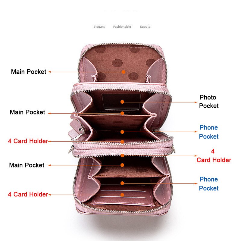 Pink Women Hand Bag Designers Luxury Handbags Women Shoulder Bags Female Phone Bags Small Ladies Fashion Brand Handbag New
