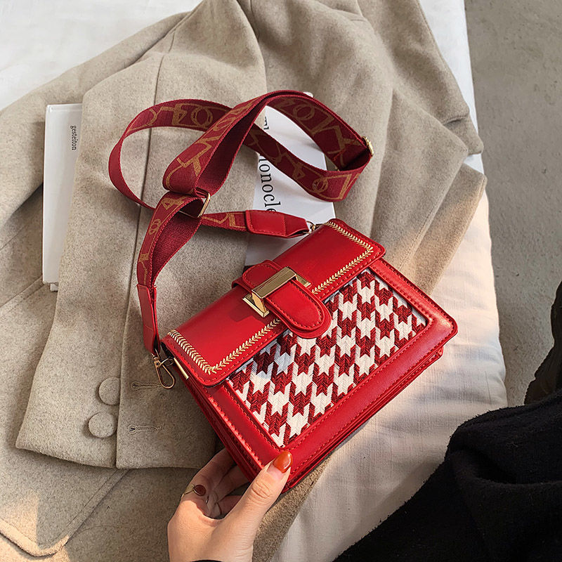 Shoulder Bag Crossbody Bags for Women Luxury Women Bag Handbag Retro Purse All-match Wide Shoulder Strap Fashion New PU Leather