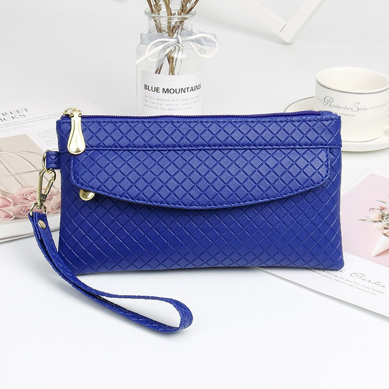 Red Black Leather Clutch Purse Women's Wallets Fallow Long Ladies Double Zipper Wallet Clutch Bag Party Design Crocodile Purses